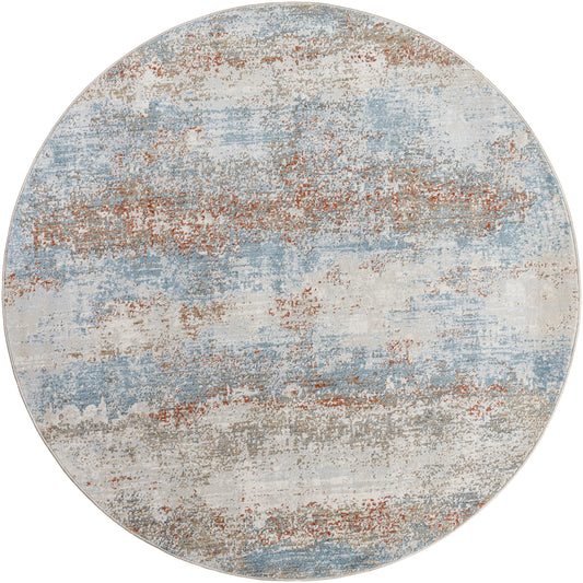 Surya Brunswick Bwk-2327 Blue, Taupe, Cream, Tan, Seafoam, Gray Area Rug