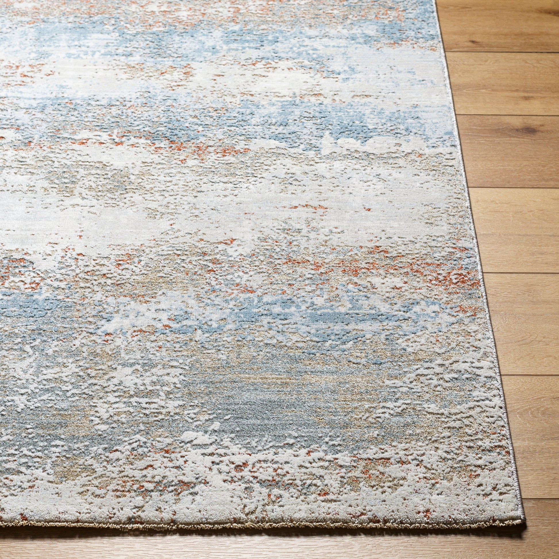 Surya Brunswick Bwk-2327 Blue, Taupe, Cream, Tan, Seafoam, Gray Area Rug