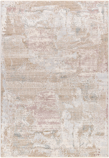 Surya Brunswick Bwk-2331 Cream, Light Slate, Taupe, Tan, Dusty Pink, Blue Area Rug