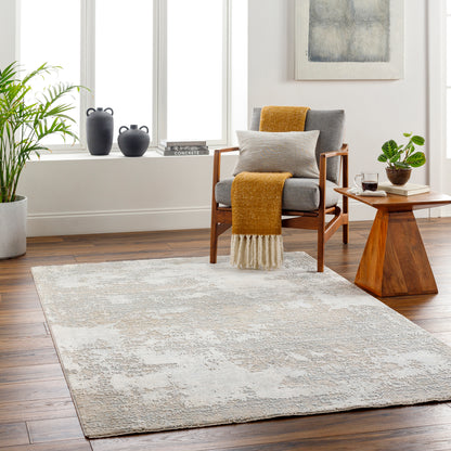 Surya Brunswick Bwk-2332 Cream, Tan, Taupe, Blue, Gray, Seafoam Area Rug