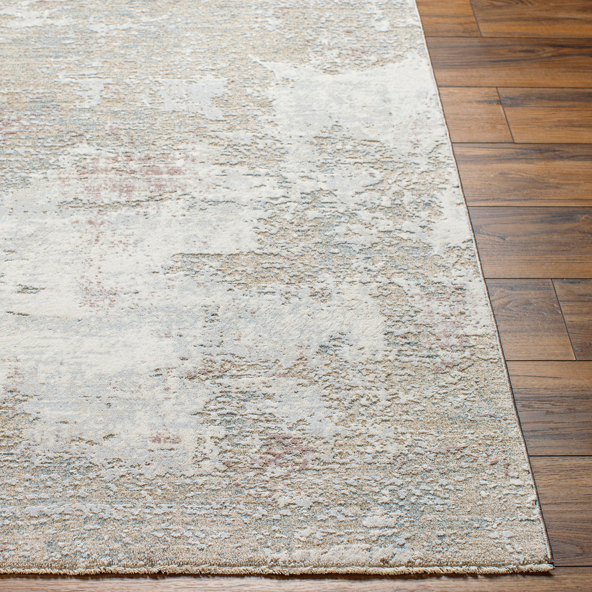 Surya Brunswick Bwk-2333 Cream, Tan, Blue, Taupe, Dusty Pink, Seafoam Area Rug