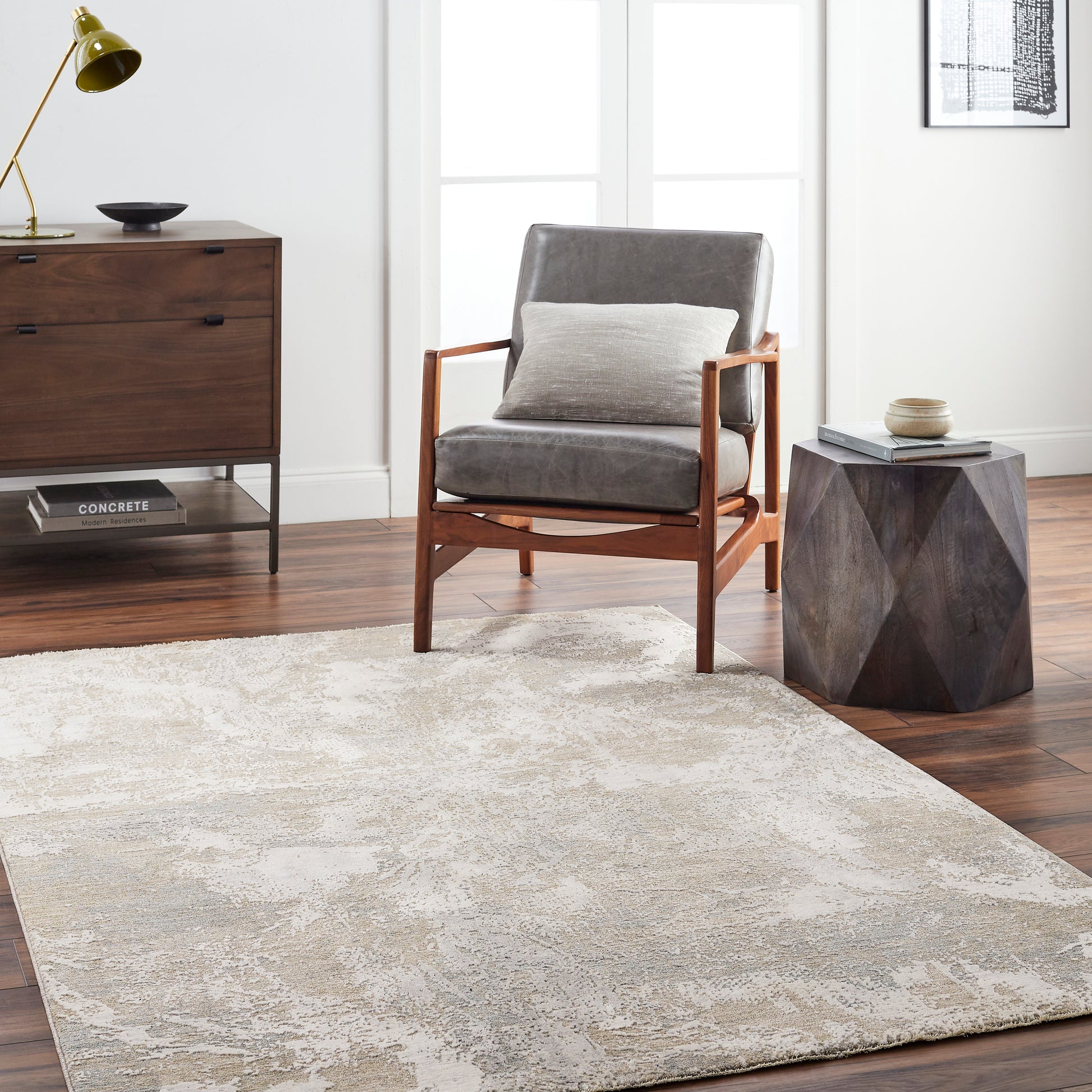 Surya Brunswick Bwk-2334 Taupe, Blue, Light Slate, Cream, Gray, Olive Area Rug