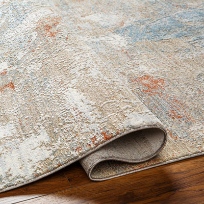 Surya Brunswick Bwk-2335 Taupe, Gray, Cream, Blue, Light Slate, Seafoam Area Rug