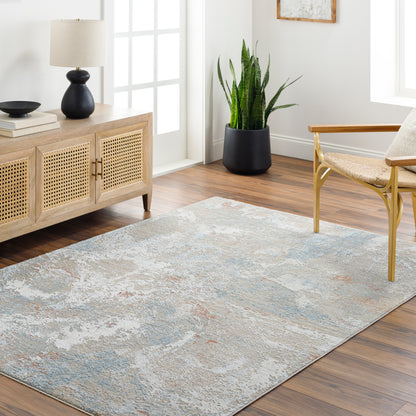 Surya Brunswick Bwk-2335 Taupe, Gray, Cream, Blue, Light Slate, Seafoam Area Rug