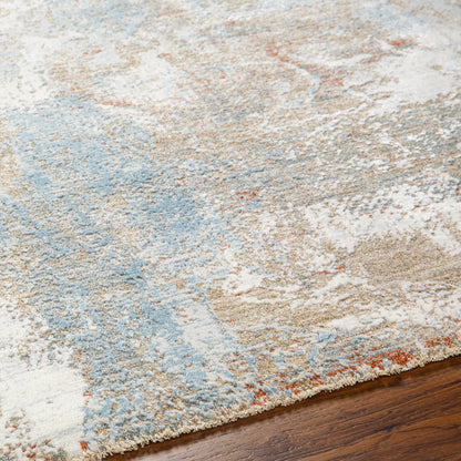 Surya Brunswick Bwk-2335 Taupe, Gray, Cream, Blue, Light Slate, Seafoam Area Rug