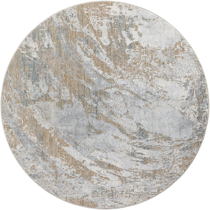 Surya Brunswick Bwk-2336 Cream, Taupe, Tan, Light Slate, Blue, Gray Area Rug