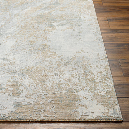 Surya Brunswick Bwk-2336 Cream, Taupe, Tan, Light Slate, Blue, Gray Area Rug