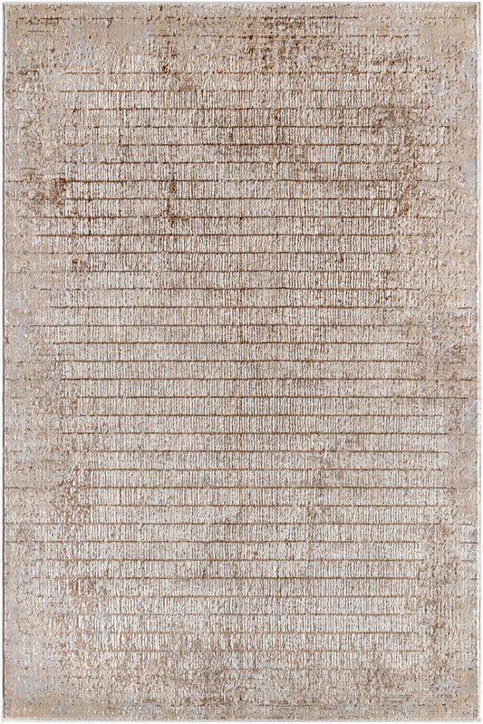 Surya Beyond Byd-2301 Slate Grey Taupe, Ash, Metallic - Silver, Sage, Light Silver Area Rug