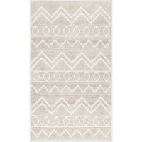 Nuloom Easton Textured Tribal Psko07B Ivory Area Rug