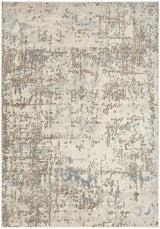 Nourison Quarry QUA17 Machine Made Ivory, Beige Rug
