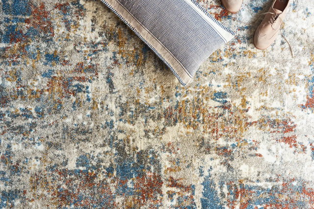 Loloi Landscape Lan-03 Multi Rugs - styled aerial 1
