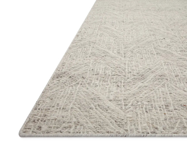Loloi Raven Rav-01 Silver/Ivory Rug - rug corner
