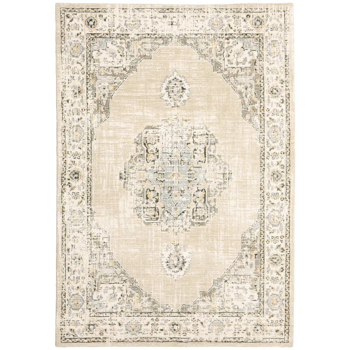 Oriental Weavers Sphinx Andorra 303D Beige / Ivory Rugs - main flat