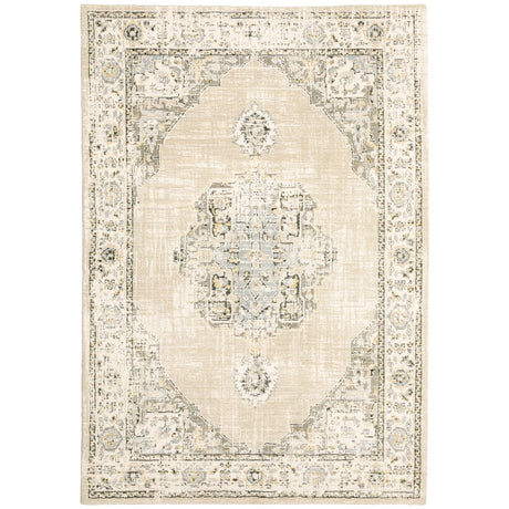 Oriental Weavers Sphinx Andorra 303D Beige / Ivory Rugs - main flat