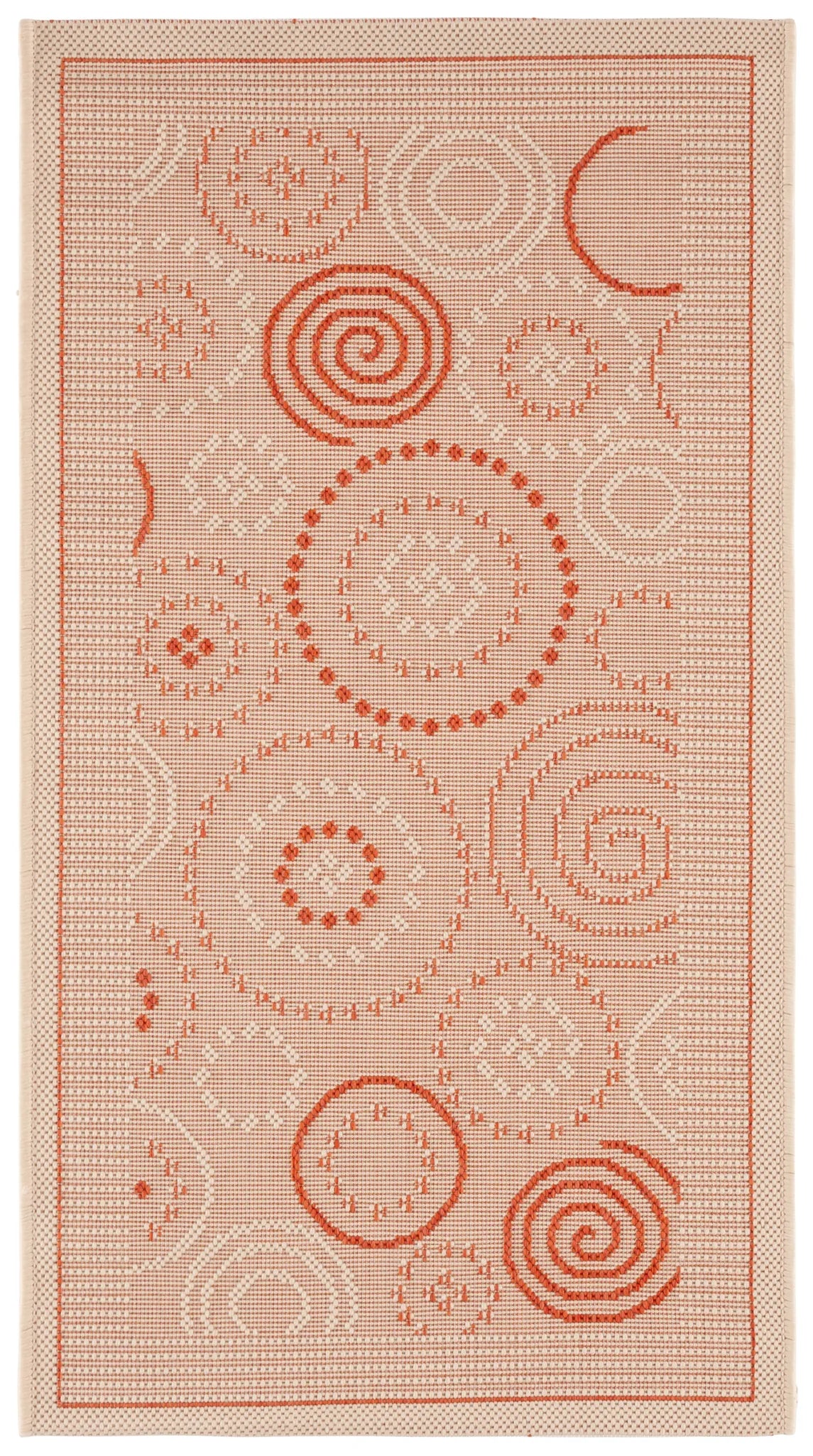 Safavieh Courtyard 2'-0" x 3'-7" Rug in Natural / Terra
