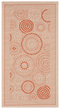 Safavieh Courtyard 2'-0" x 3'-7" Rug in Natural / Terra