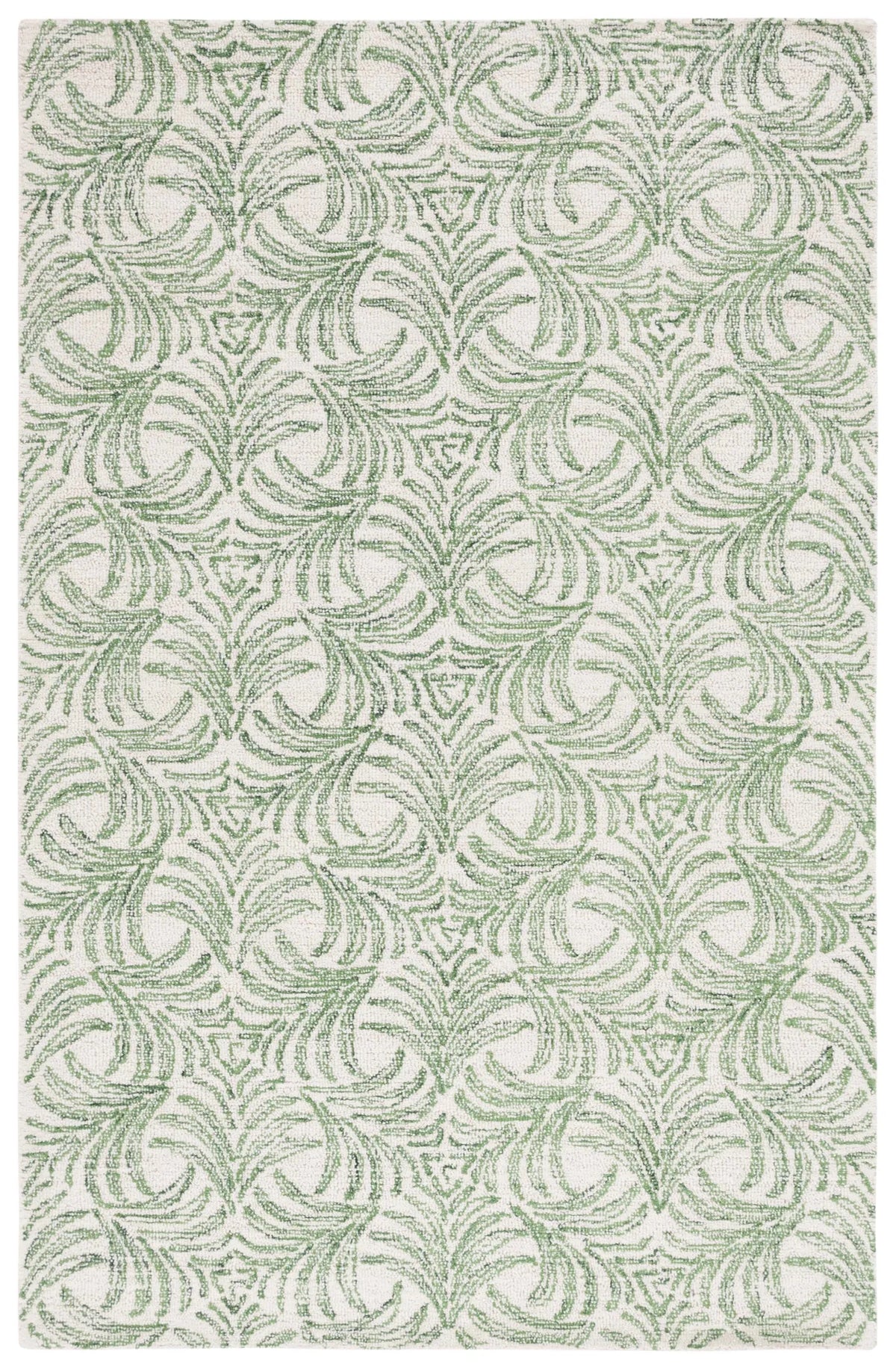 Safavieh Martha Stewart 300 4'-0" x 6'-0" Rug in Ivory / Green