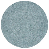Safavieh Braided 5'-0" x 5'-0" Rug in Teal / Green