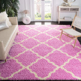 Safavieh Sgd-Dallas Shag 10'-0" x 14'-0" Rug in Pink / Ivory