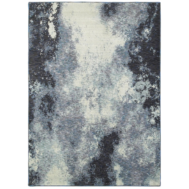 Oriental Weavers Sphinx Evolution 8000B Navy/Ivory Rugs - main flat