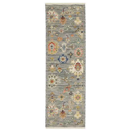 Oriental Weavers Lucca 5507E Grey/ Multi Rug - runner