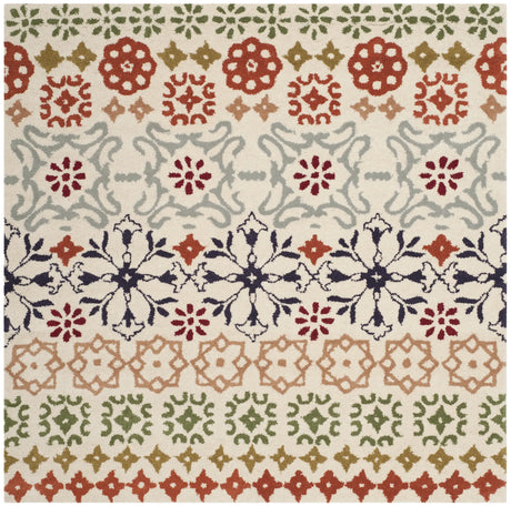 Safavieh Wyndham 5'-0" x 5'-0" Rug in Ivory / Multi