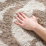 Safavieh Florida Shag 4'-0" x 6'-0" Rug in Cream / Beige