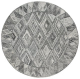 Safavieh Abstract 6'-0" x 6'-0" Rug in Grey / Black