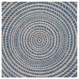 Safavieh Ebony 6'-0" x 6'-0" Rug in Blue / Ivory