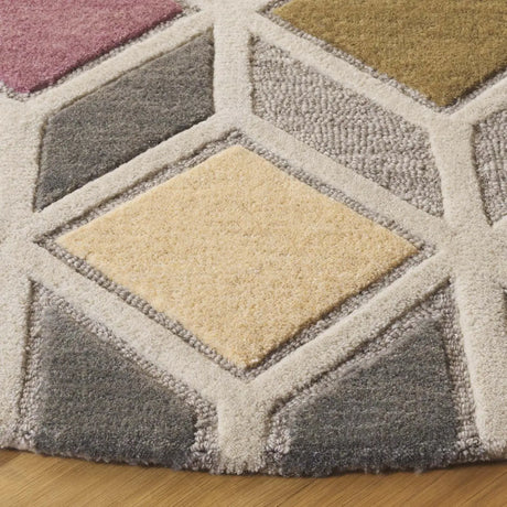 Safavieh Rodeo Drive 6'-0" x 6'-0" Rug in Grey / Beige
