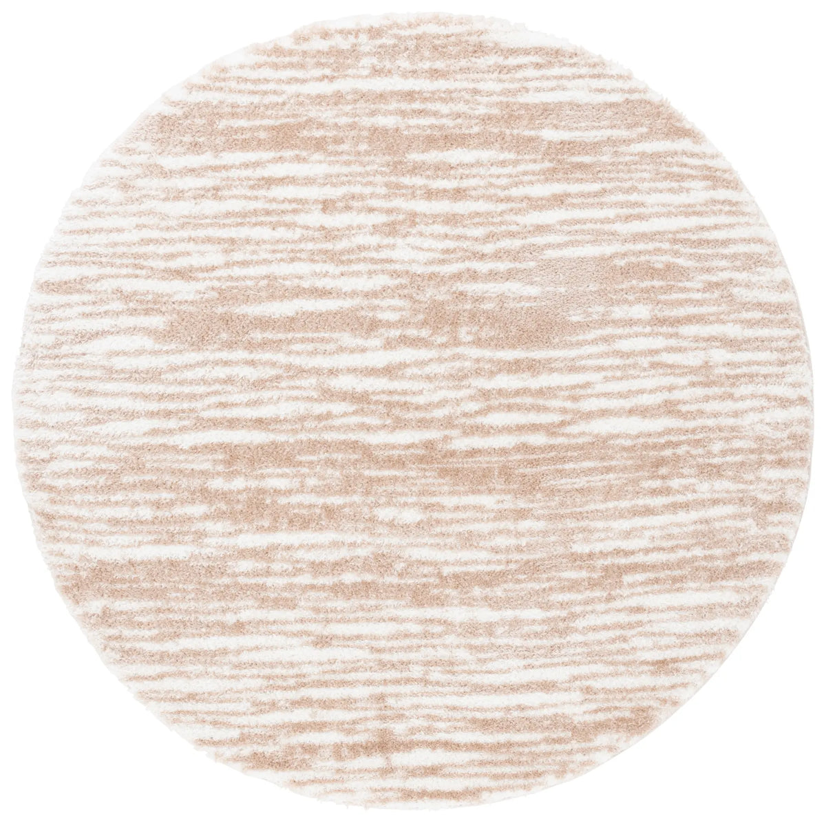 Safavieh Tahoe Shag 6'-7" x 6'-7" Rug in Ivory / Gold