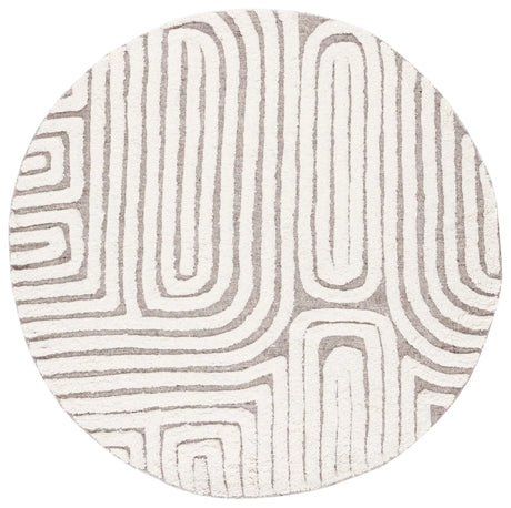 Safavieh Kilim 6'-0" x 6'-0" Rug in Beige / Ivory