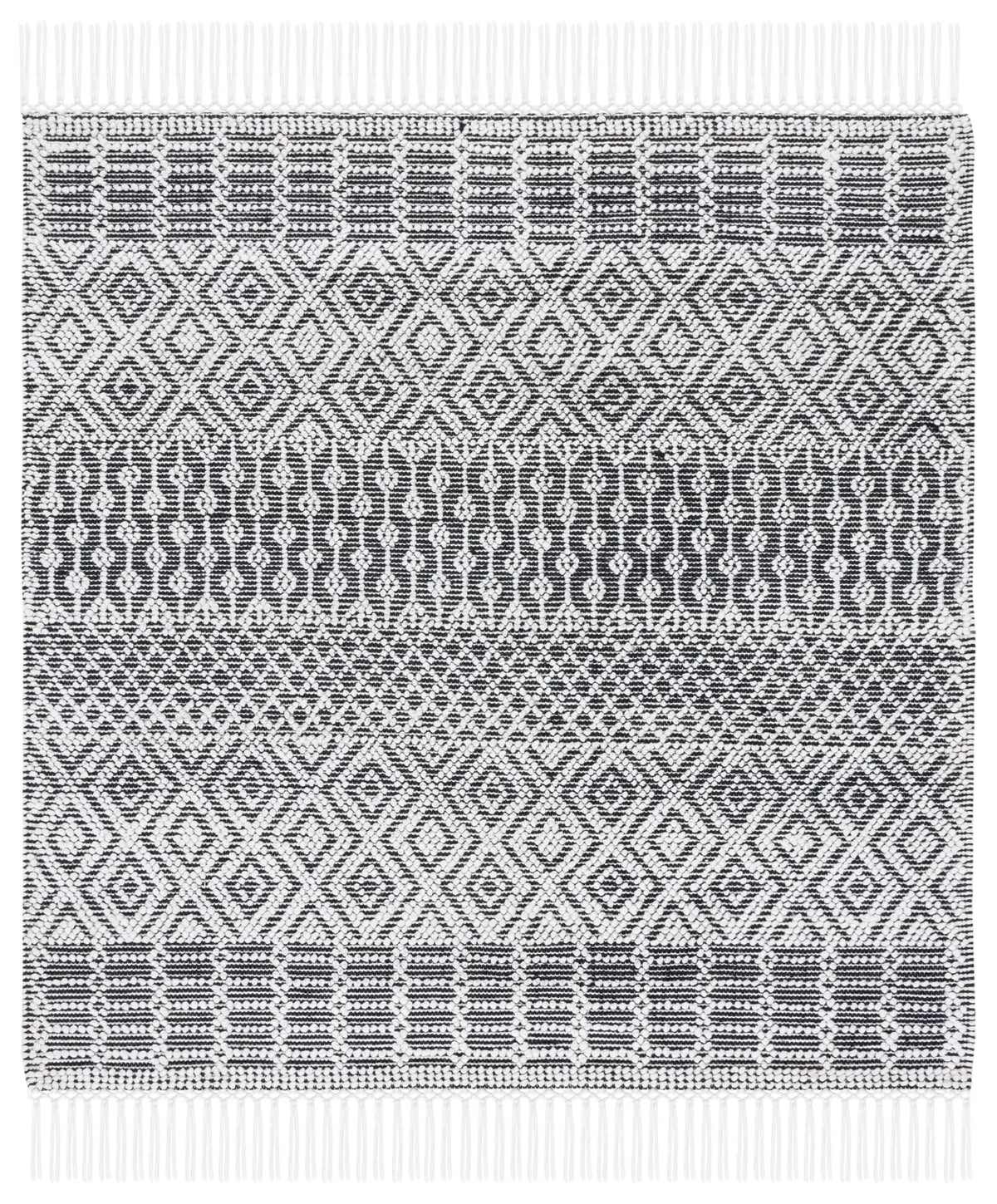 Safavieh Casablanca 6'-0" x 6'-0" Rug in Black / Ivory