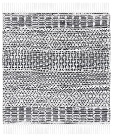 Safavieh Casablanca 6'-0" x 6'-0" Rug in Black / Ivory
