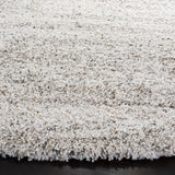 Safavieh Hudson Shag 5'-3" x 5'-3" Rug in Ivory / Grey
