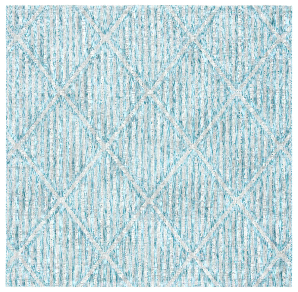 Safavieh Courtyard 6'-7" x 6'-7" Rug in Aqua / Grey