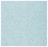 Safavieh Courtyard 6'-7" x 6'-7" Rug in Aqua / Grey
