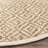 Safavieh Natural Fiber 6'-0" x 6'-0" Rug in Ivory / Natural