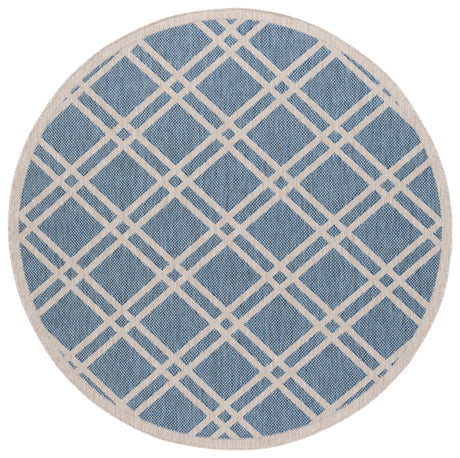 Safavieh Beach House 6'-7" x 6'-7" Rug in Blue / Ivory