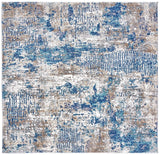 Safavieh Aston 6'-7" x 6'-7" Rug in Grey / Navy