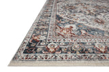 Loloi Samra Sam-09 Ivory/Denim Rugs - rug corner