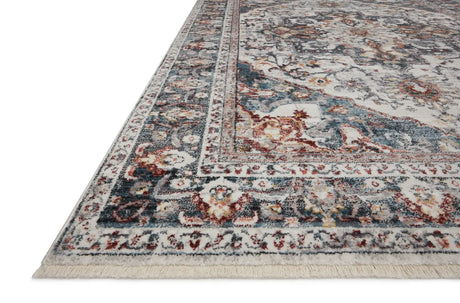 Loloi Samra Sam-09 Ivory/Denim Rugs - rug corner