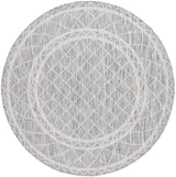 Safavieh Courtyard 6'-7" x 6'-7" Rug in Light Grey / Dark Grey