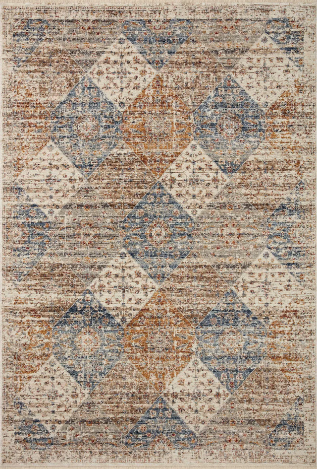 Loloi Sorrento Sor-02 Ivory/Multi Rug - main flat