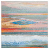 Safavieh Barbados 500 5'-3" x 5'-3" Rug in Light Blue / Pink