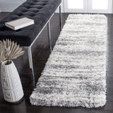 Safavieh Iceland Shag 2'-0" x 8'-0" Rug in Ivory / Grey