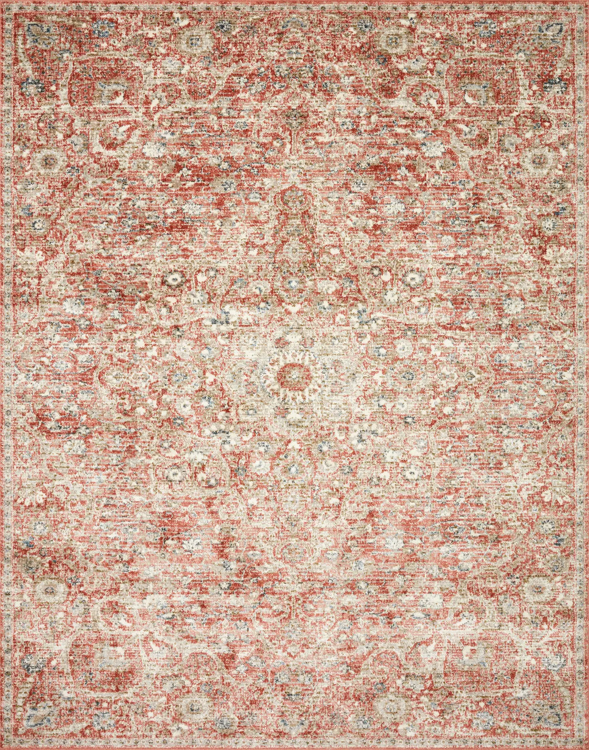 Loloi Saban Sab-02 Rust/Beige Rugs - main flat