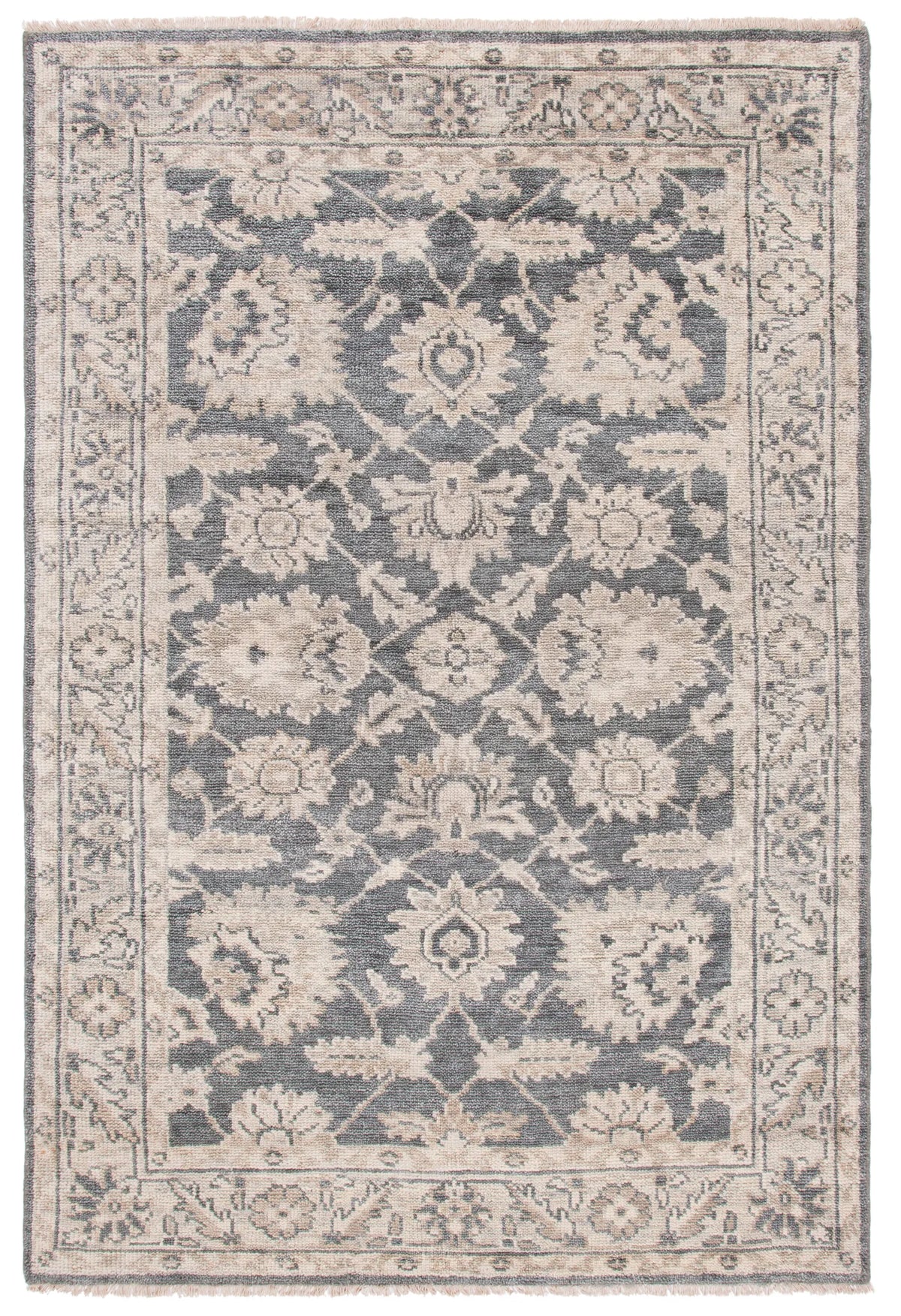Safavieh Samarkand 6'-0" x 9'-0" Rug in Dark Grey / Beige