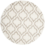 Safavieh Hudson Shag 5'-3" x 5'-3" Rug in Ivory / Beige