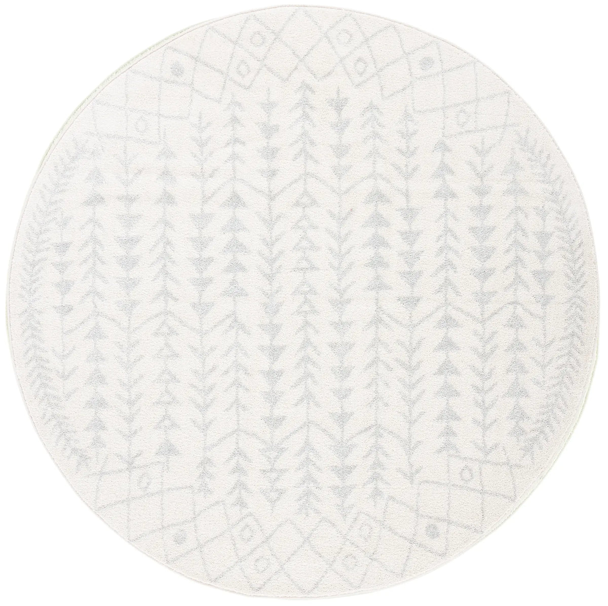Safavieh Tulum 6'-7" x 6'-7" Rug in Ivory / Light Grey
